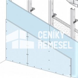 Předstěna kotvená (2x záklop, bez izolace)
