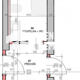 Návrh dispozice bytu do 30m2