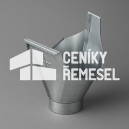 Montáž okapového kotlíku svodu