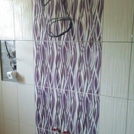 Hlubočany - rekonstrukce koupelny - vzor fialový