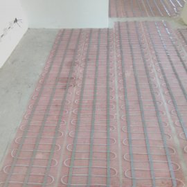 Řitka - rekonstrukce domu - podlahové elektro topení