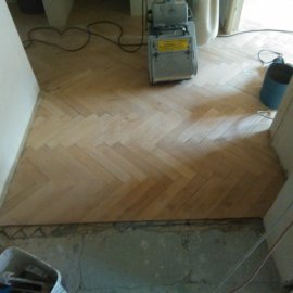 Rekonstrukce Sokolská - renovace parket