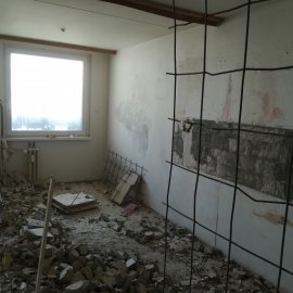 Rekonstrukce bytu Praha Chodov - bourací práce