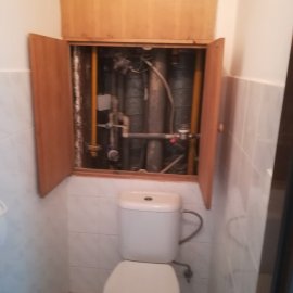 Rekonstrukce Mokrá - původní wc