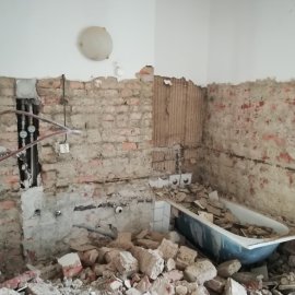 Kompletní rekonstrukce bytu Praha Nusle - bourací práce