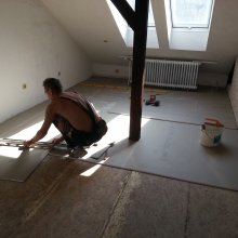 montáž podlahových dílců