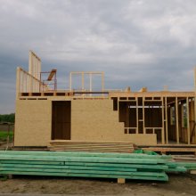 montáž dřevostavby