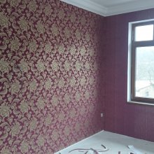 Tapetování vinylovou a textilní tapetou