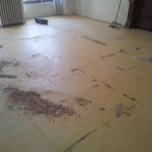 stržení starého lina