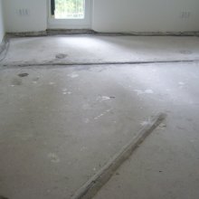 stržení staré podlahy