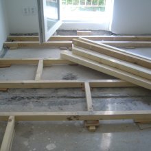 montáž dřevěné konstrukce
