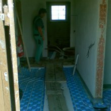 instalace podlahového vytápění