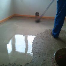 Řitka - RD - podlahy - vylití 