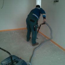 Řitka - RD - podlahy - vysátí