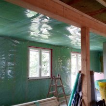 dřevostavba - sádrokarton