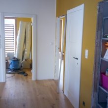 Montáž bazfalcových interiérových dveří