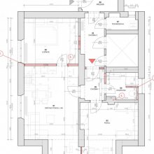 Horusická architektonický návrh - stavební výkres