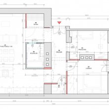 Holečkova - architektonické práce - stavební výkres