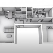 Praha 15 - 3D pohled