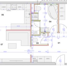 Dispozice bytu - půdorys