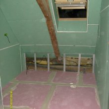 Holešovice - podkroví - sádrokartony