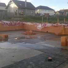 Chýně - obvodové zdivo