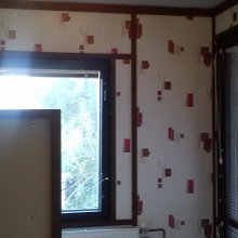 Kamýk n/Vltavou - chata - tapetování