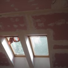 Brno - zdění venkovního plotu