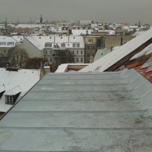 Praha - koleje Voršilská - klempířské práce