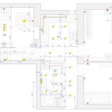 Kolín - dispoziční návrh bytu 3+kk