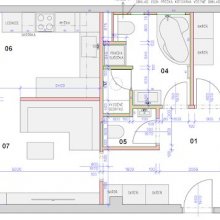 Kralupy nad Vltavou - dispoziční návrh bytu