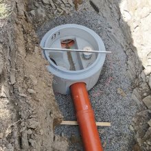 Ptení - Pokládka kanalizace, vody, elektriky