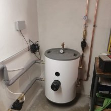 Okříšky - Montáž tepelného čerpadla