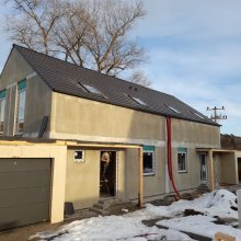 Kamenice - dokončovací práce 9 domů na projektu U zámecké obory