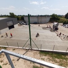 Olomouc - Betonování odstavné plochy