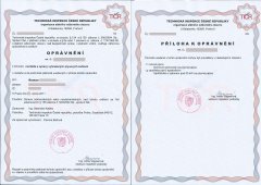 OSVĚDČENÍ TIČR