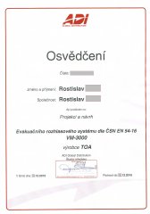 EVAKUAČNÍ ROZHLASOVÝ SYSTÉM