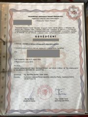 OSVĚDČENÍ TIČR